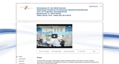 Desktop Screenshot of bremen-zahnarzt-praxis.de