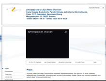 Tablet Screenshot of bremen-zahnarzt-praxis.de